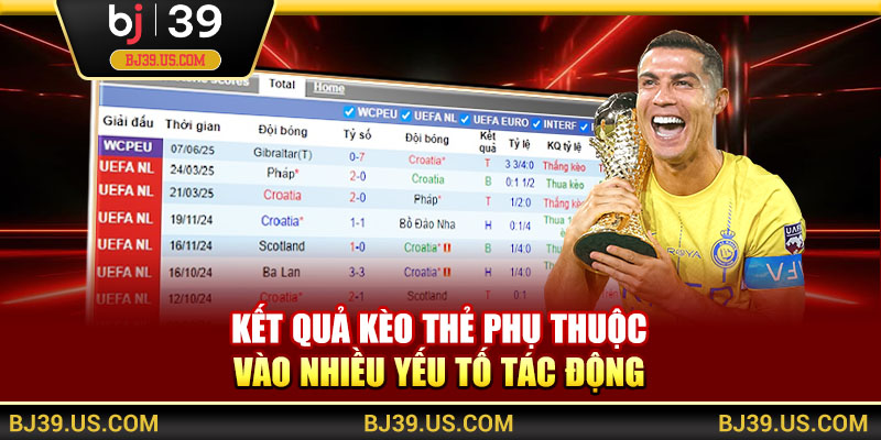 Kết quả kèo thẻ phụ thuộc vào nhiều yếu tố tác động